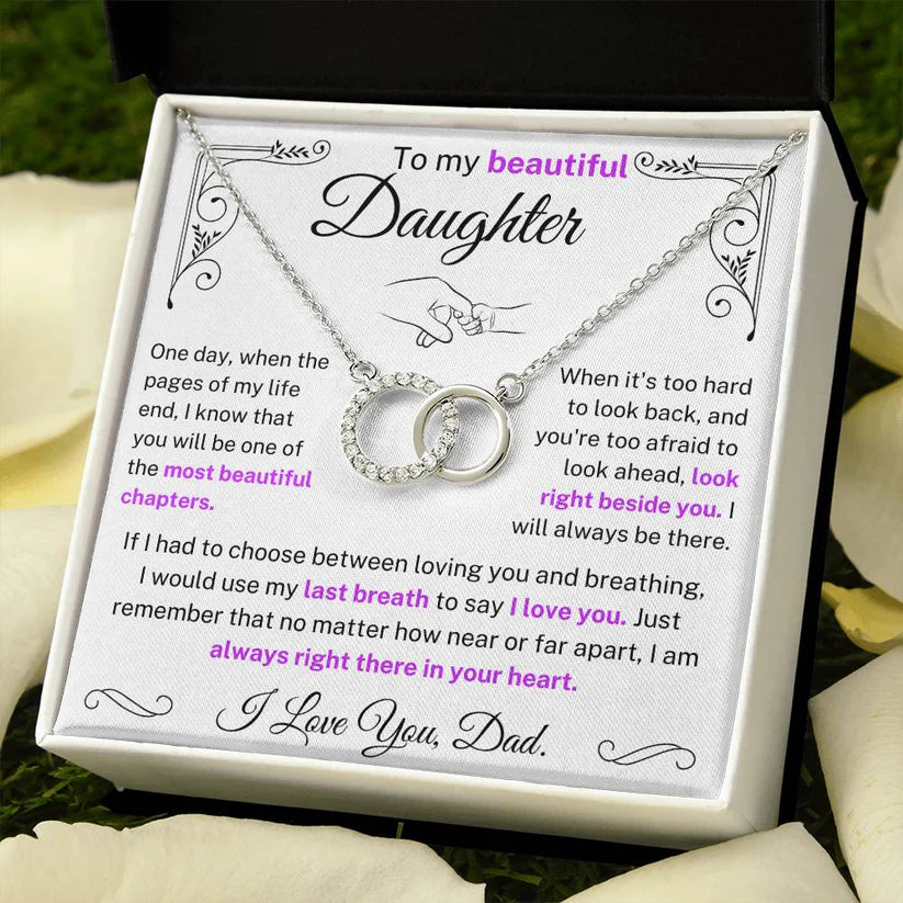 Necklace For Daughter—I would use my last breath to say I Love You